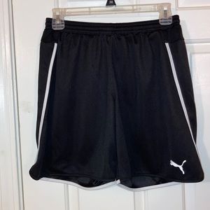 Puma black athletic shorts